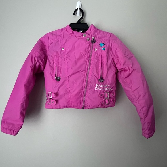 Harley-Davidson Other - Harley-Davidson Vibrant Pink Kids Puffer Jacket‎